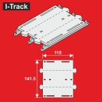 Hacker-Model HCT9652DXA - H0 - Reduzierstück für I-Track-Segmente 2 Gleisig